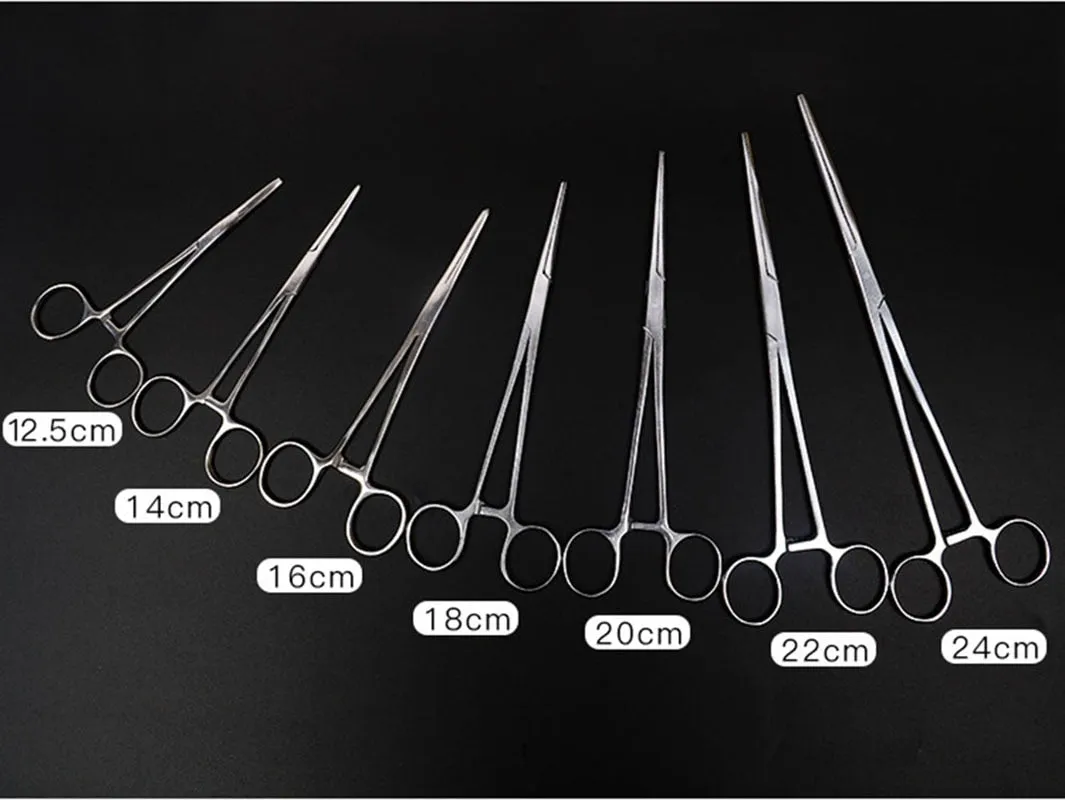 12.5 16 18cm Hand Tool Hemostatic Forceps Pet Hair Clamp Fishing Locking Pliers Epilation Tools Curved/Straight Tip Cutter Tool