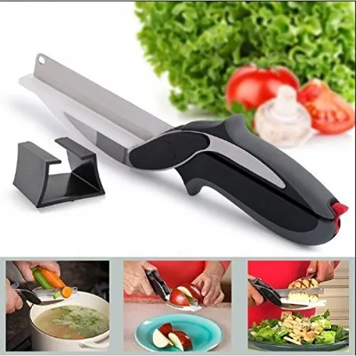 2 in 1 Cutting Board Shaped Kitchen Scissors