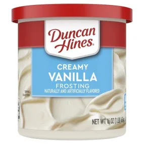 (2 pack) Duncan Hines Classic Vanilla Creamy Home-Style Frosting, 16 Oz