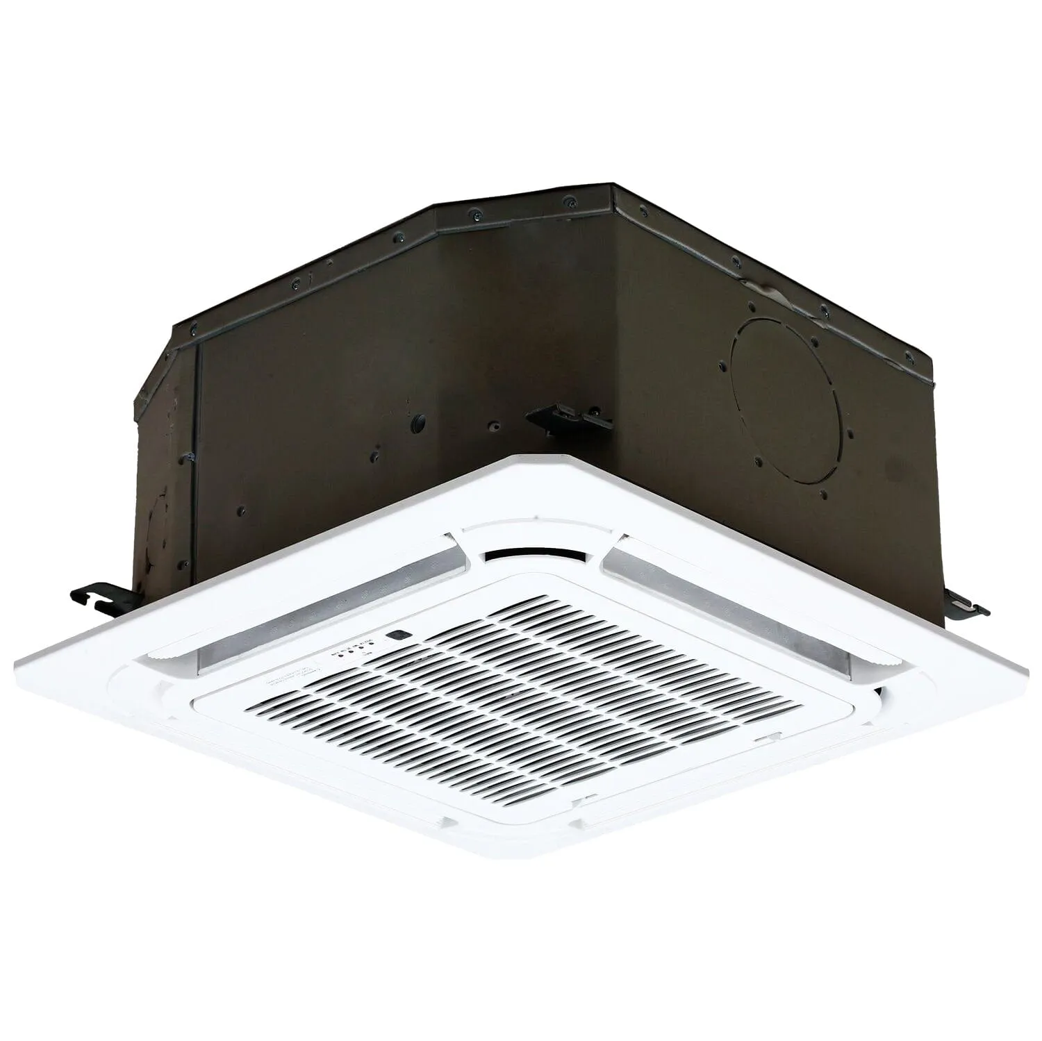 3-Zone Klimaire 21.55 SEER2 Multi Split Ceiling Cassette Ducted Recessed Air Conditoner Heat Pump System 12 12 18