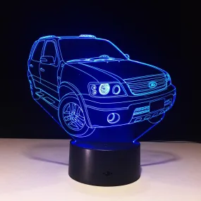 3D Car Led Night Lamp Notturne Light for Children Lamp Lamparas Sensor De Movimiento Usb Led Light