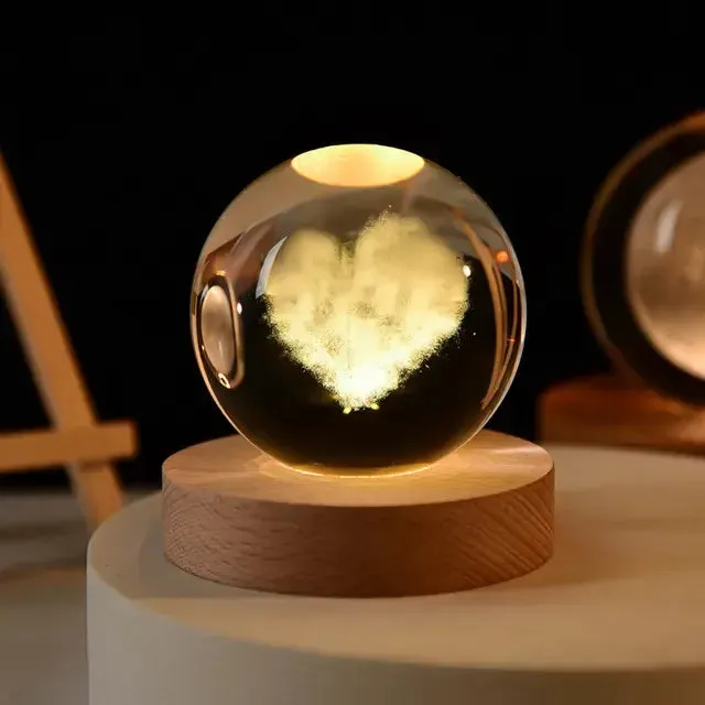 3D Night Crystal Ball