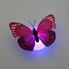 3D Night Lamp Wall Sticky Decoration Kids Room Party Christmas Decor Butterfly LED Light