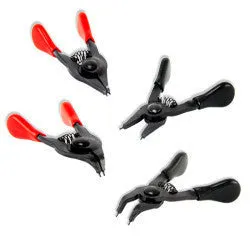 4 Piece Mini Miniature Size Internal and External Snap Ring Plier Tool Kit Set