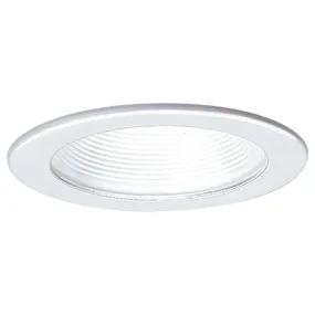 4" Low-Voltage MR16 Step Baffle Recessed Light Trim