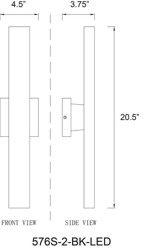 576S-2-BK-LED