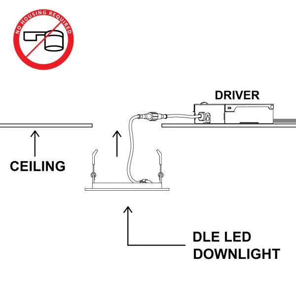 6 in. Square Aged Copper Flat Panel LED Downlight in 4000K