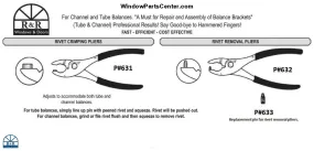 631 - Rivet Crimping Pliers Used for Channel and Tube Balances Repair