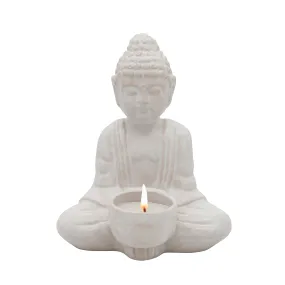 6" Mini Buddha, White