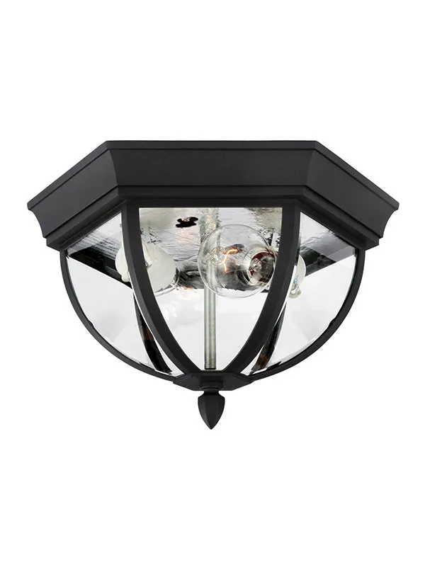 78136-12, Two Light Outdoor Ceiling Flush Mount , Wynfield Collection