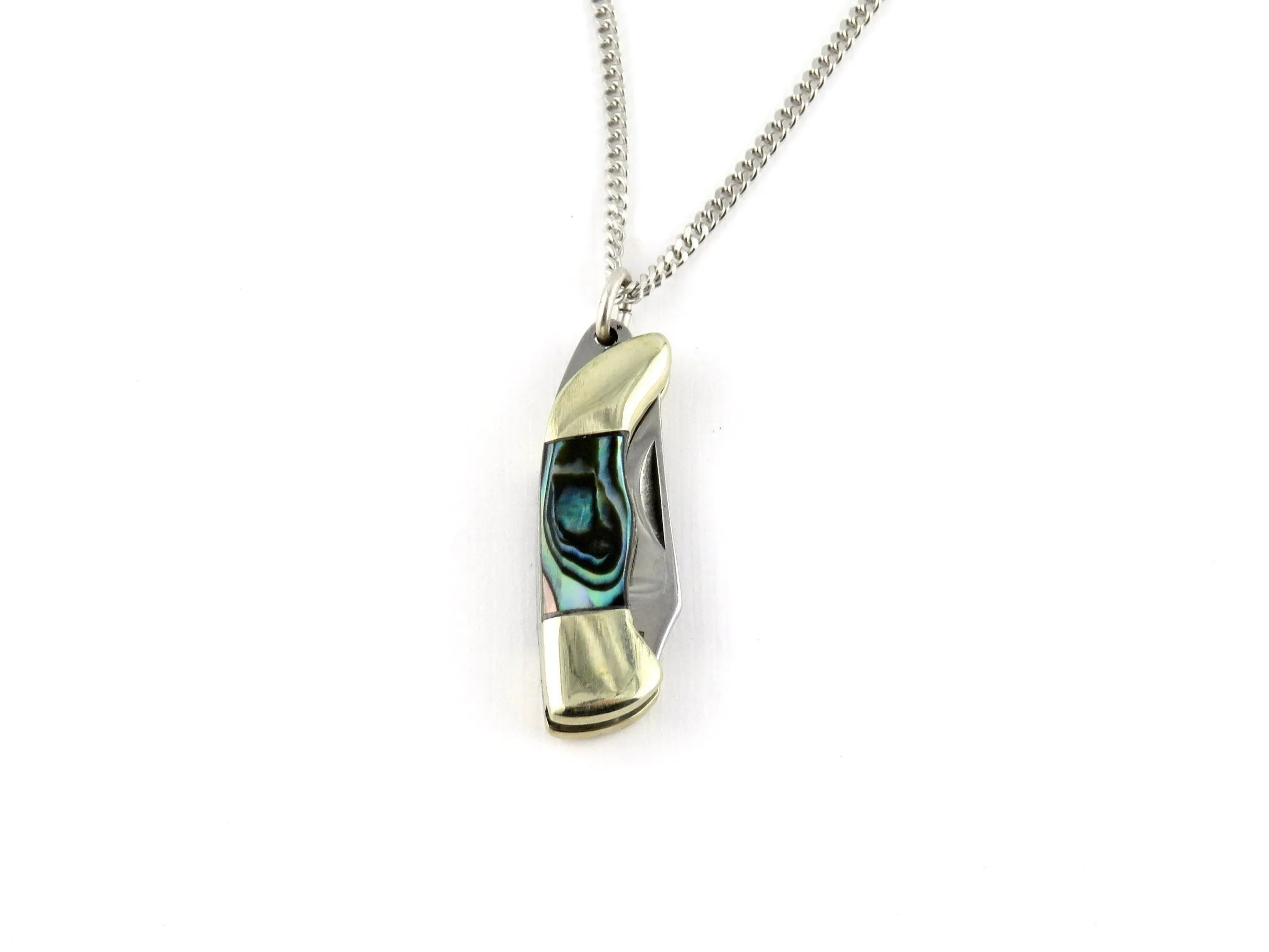 Abalone Mini Knife Necklace - Medium