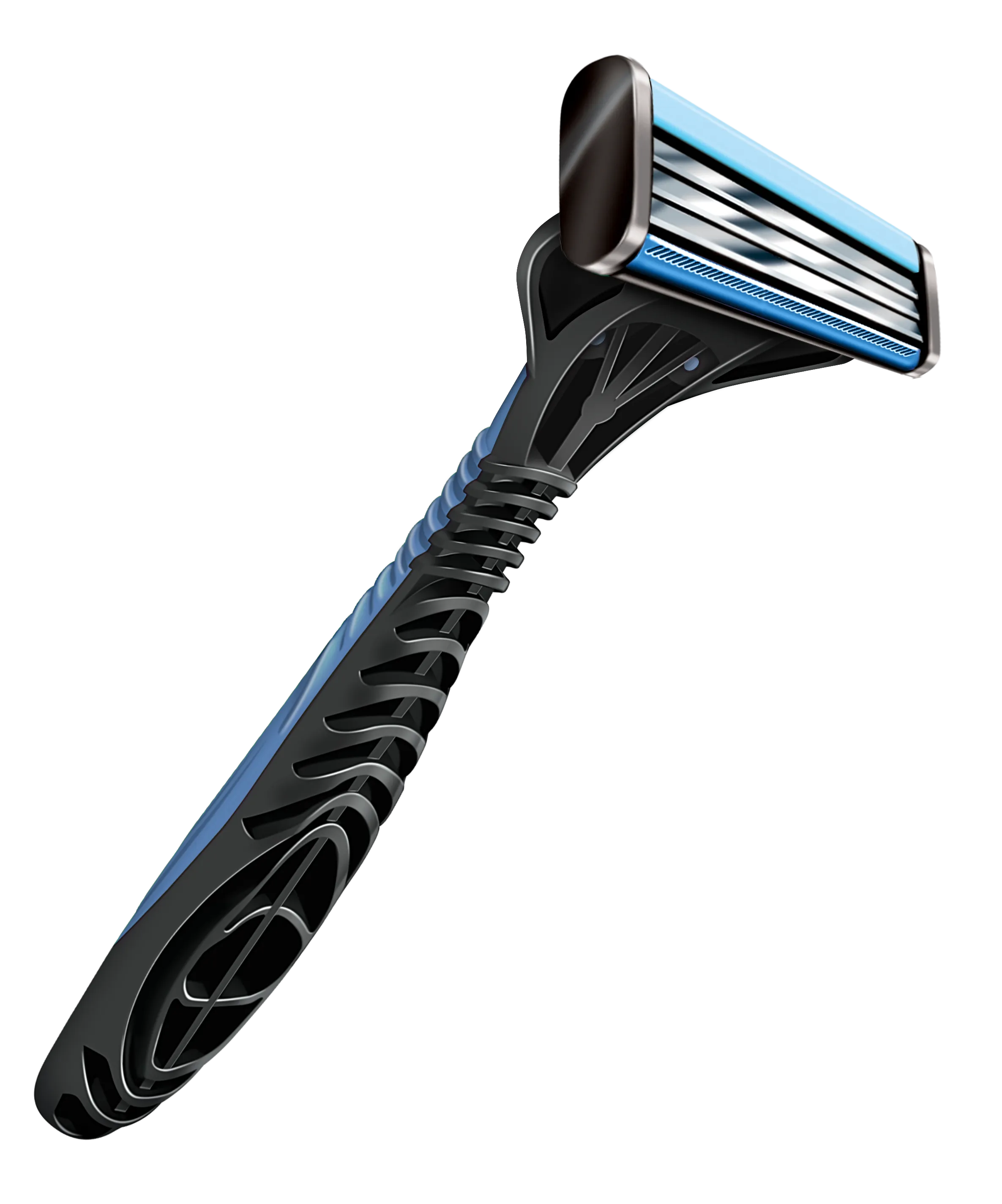 Accutec Accuthrive Blades Razor Triple Blade Accuthrivedisp W/Lbe Strp Blu/Gry 100/Cs