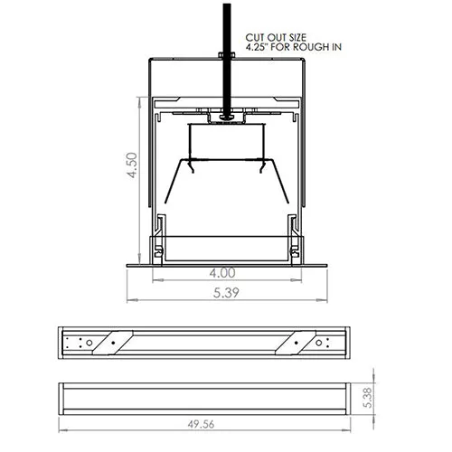 Advantage Environmental Lighting XDL4R 4.0" X 4.5" Linear Recessed