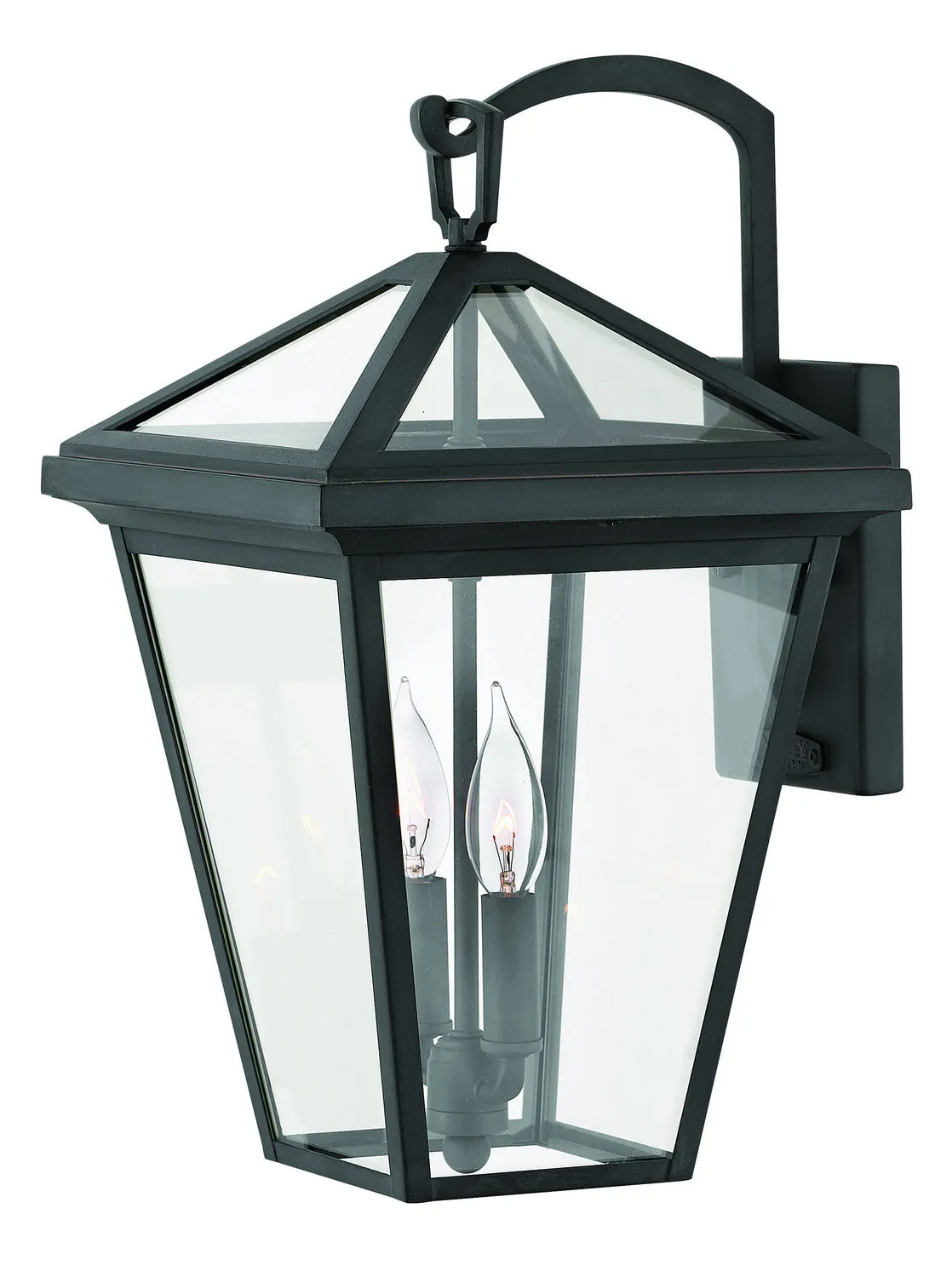 Alford Place Medium Wall Mount Lantern in Museum Black