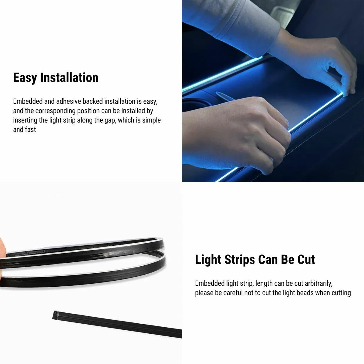 Ambient Lighting LED Strip for Tesla Model Y Model 3