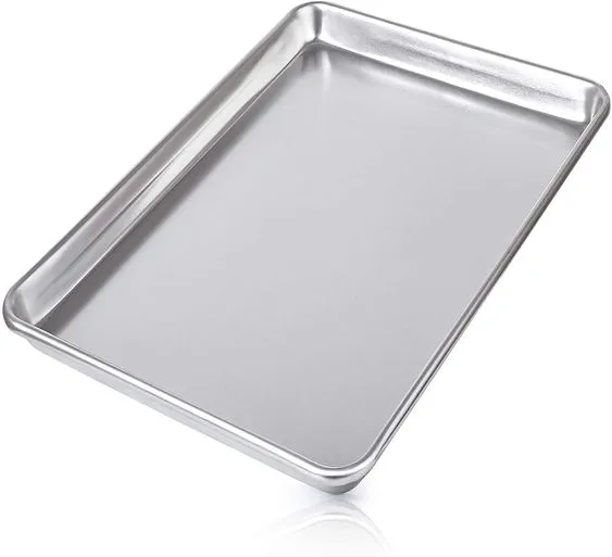 Anygleam 25*16 inch Baking Pan Tray Aluminum Sheet Rectangular Bakeware Kitchen Oven Food Tools