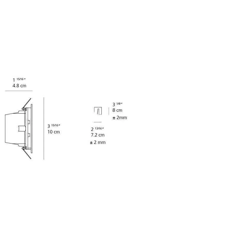 Artemide AJ100 Aria 6W LED Mini Recessed Outdoor Wall Light