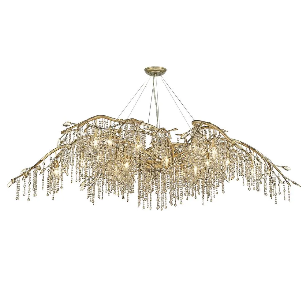 Autumn Twilight 24 Light Chandelier MYSTIC GOLD