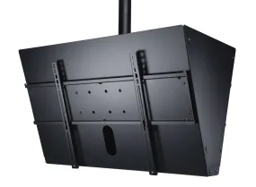 Back-to-Back Ceiling Mount with Media Player Storage For 40"-65" Displays