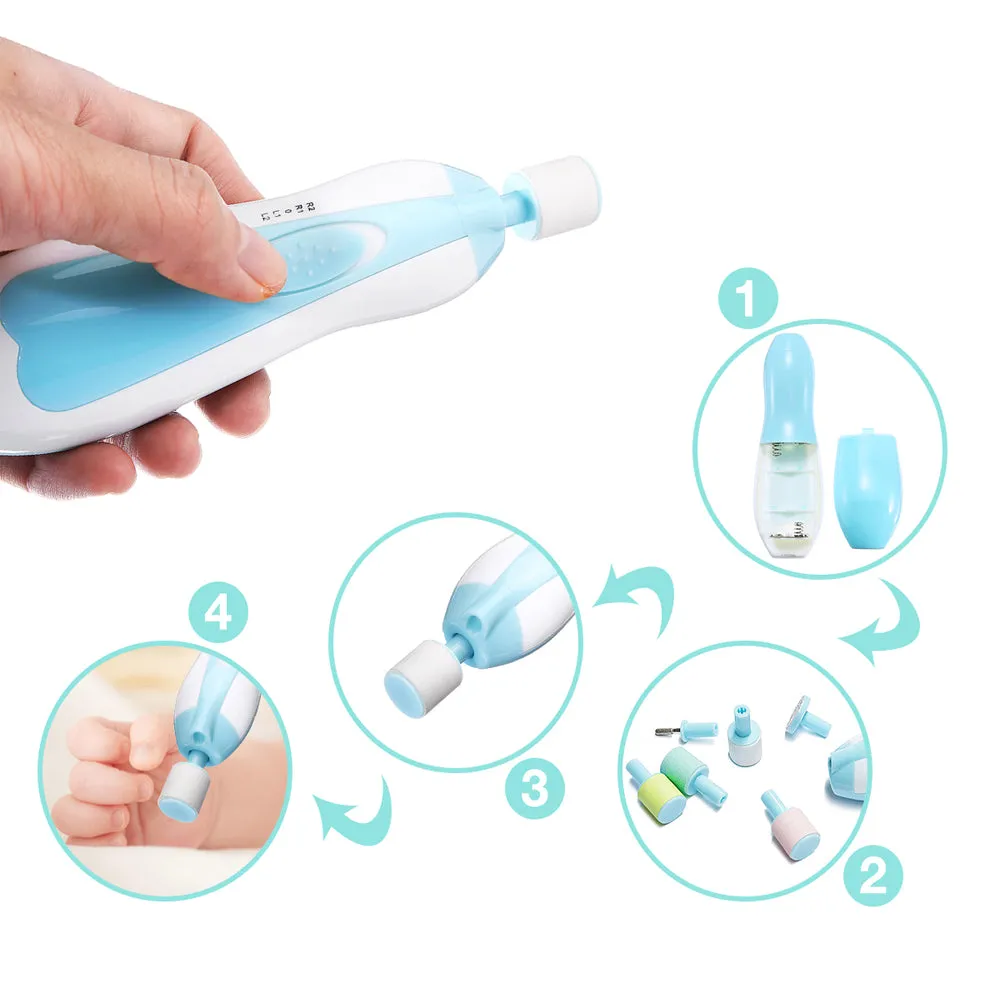 Battery Operated Electric Baby Nail File and Trimmer