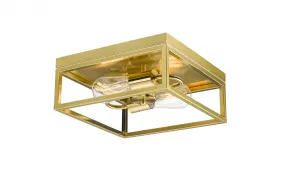 Bethel International 2 Light Flush Mount Model: YS2181C12GD