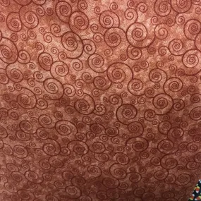 Blender Fabric, Rust 1,  Harmony Swirl Brown 4936