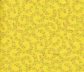 Blender Fabric, Yellow 3, Garden Baby Swirl, Mini Flowers Yellow 7101