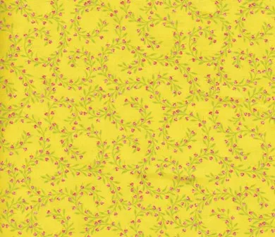 Blender Fabric, Yellow 3, Garden Baby Swirl, Mini Flowers Yellow 7101