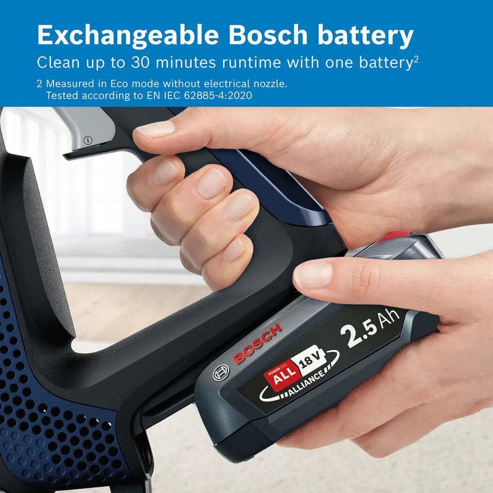 Bosch BBS611GBKIT Unlimited Serie 6 ProClean Cordless Cleaner Plus Additional Battery