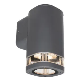 Brilliant Glenelg-Ambient LED Fixed Exterior Wall Light - Charcoal