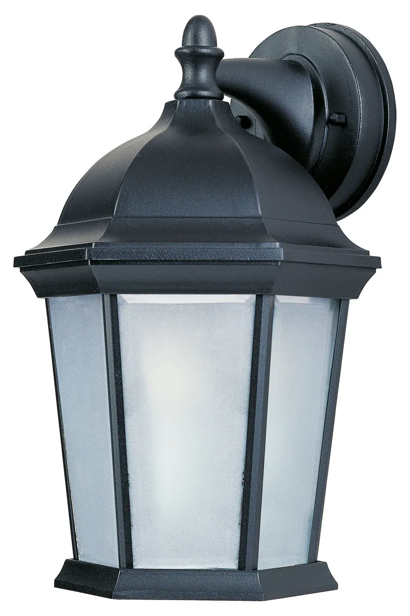 Builder Cast LED 1-Light Outdoor Wall Mount in Black