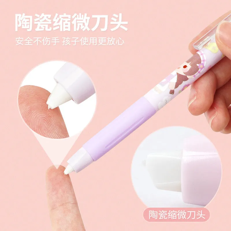 Cartoon cute girl with ceramic knife pen Paper cutter pen#P2230