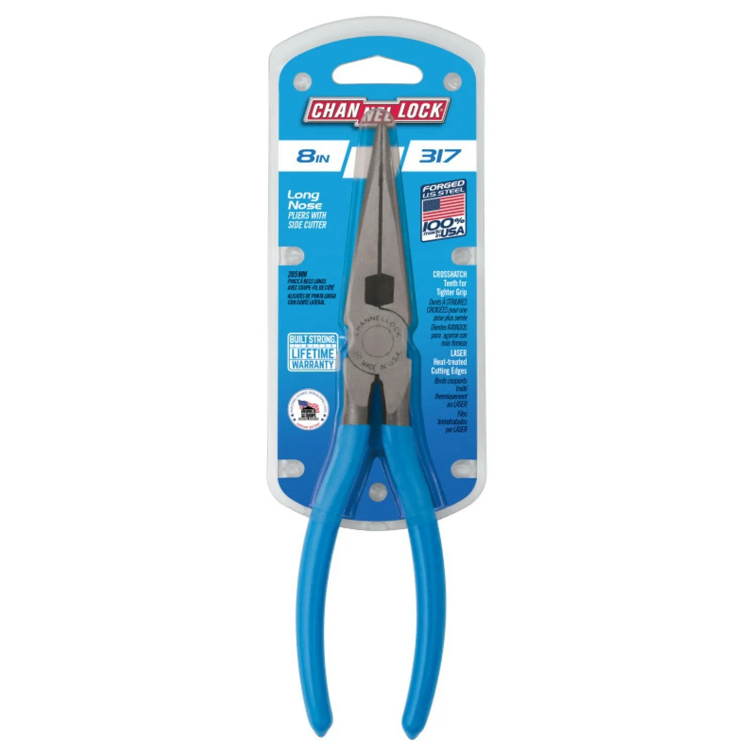 Channellock 317 8 Inch Long Nose Plier