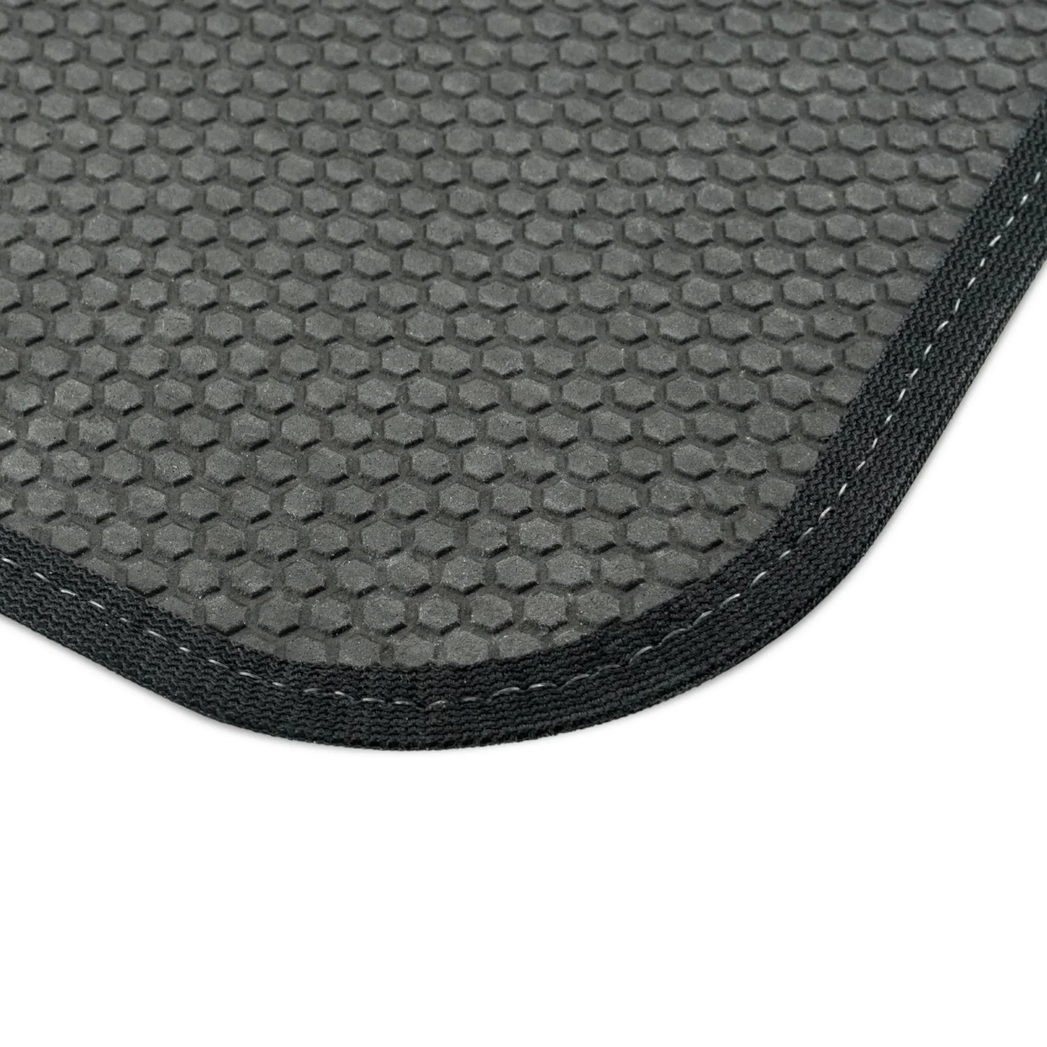 Checkered Floor Mat for Car Mats Set of 4, Polyester Anti Slip Car Mat for Floors Gray Black Checkered