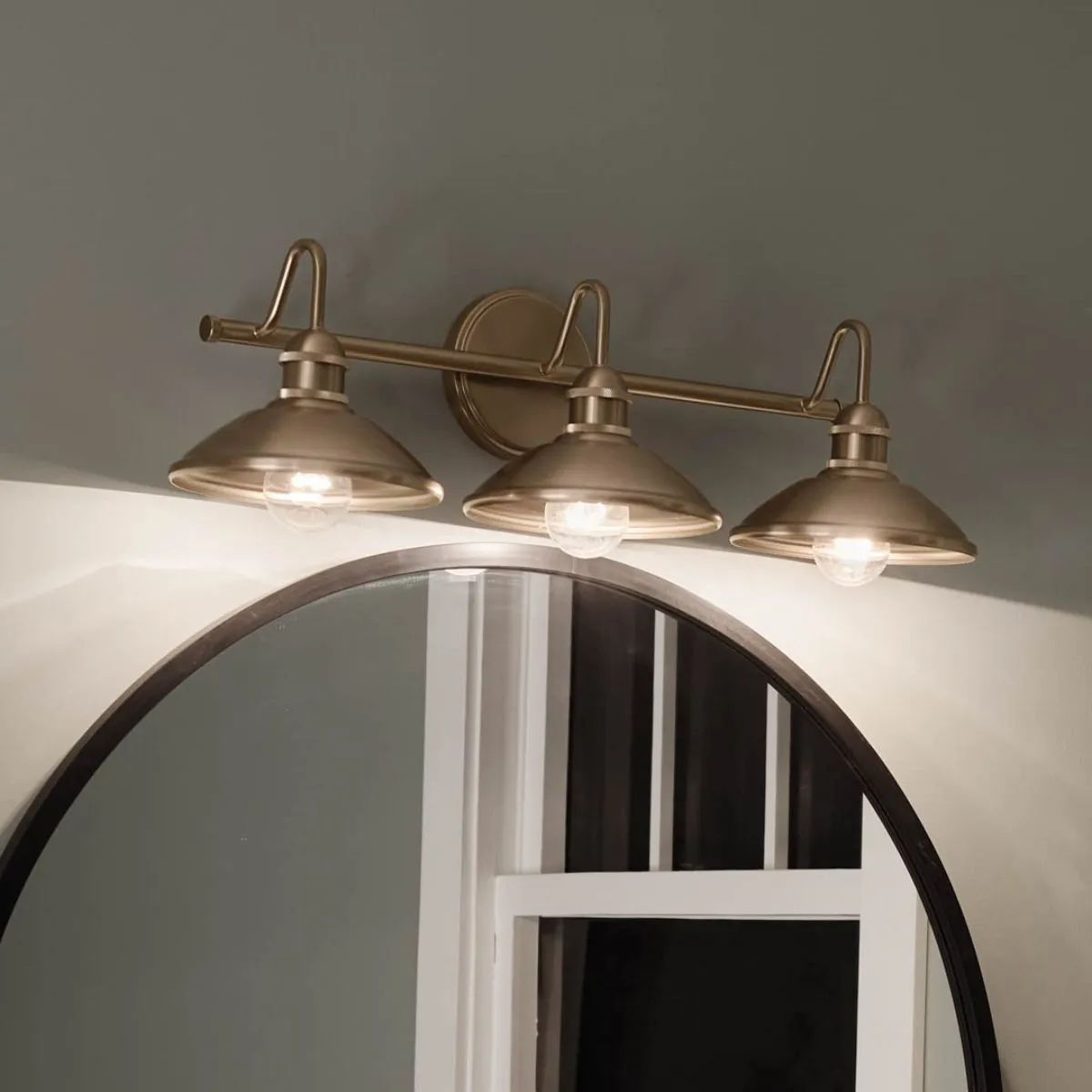 Clyde 26 in. 3 Lights Vanity Light Bronze finish