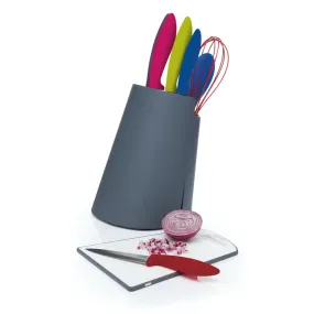 Colourworks 6 Piece Knife Block & Chopping Board Set