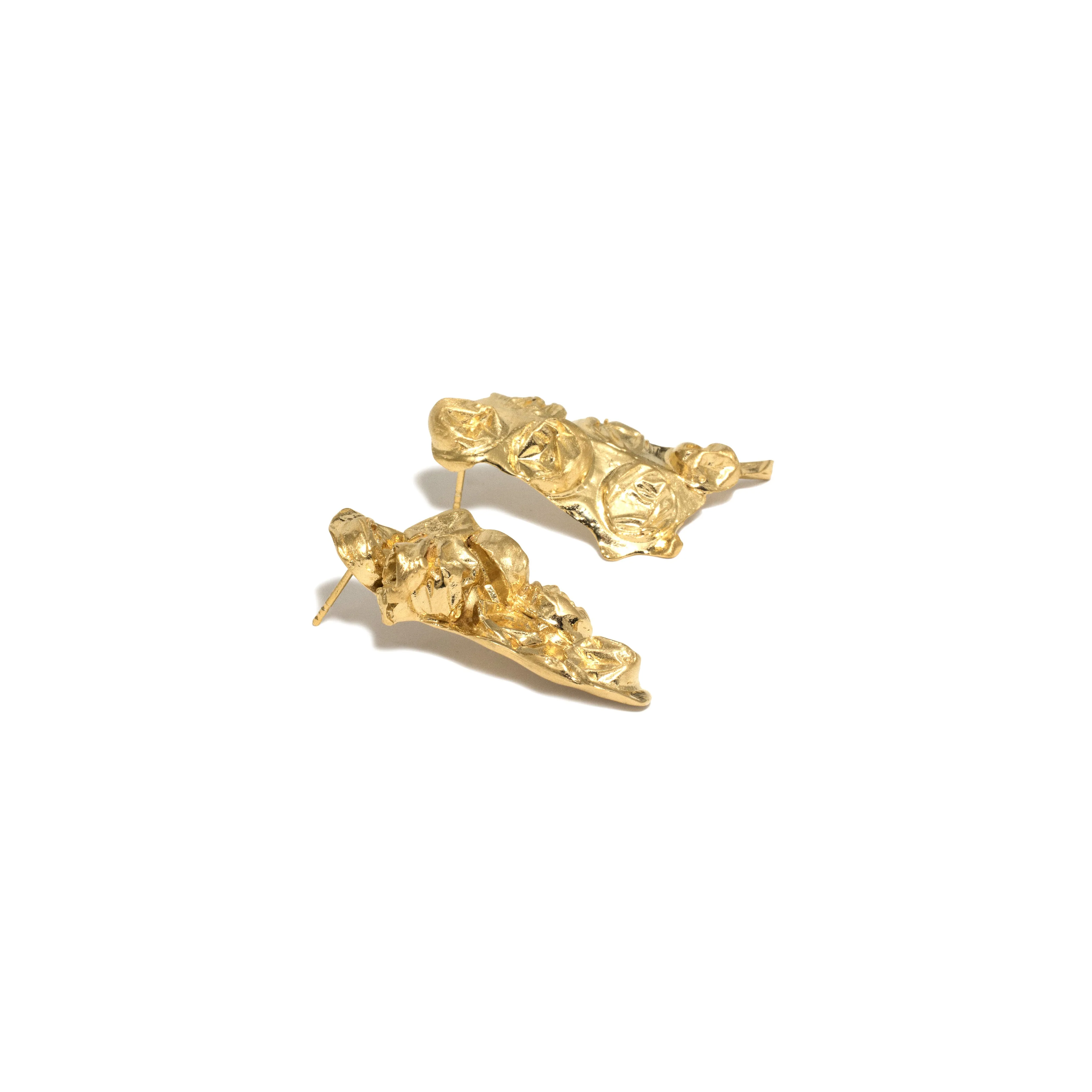 Completedworks - The Bit of Bubble Wrap That Got Stuck in the Vacuum Earrings - (Gold)