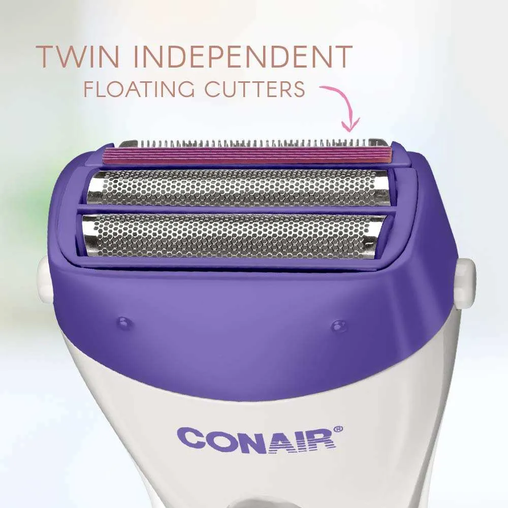 Conair Ladies Dual Foil Wet/Dry Rechargeable Shaver