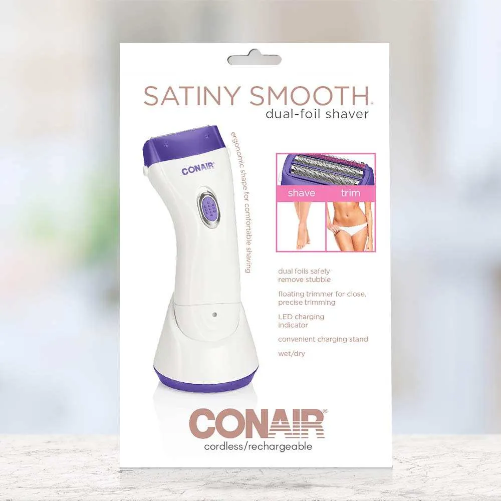 Conair Ladies Dual Foil Wet/Dry Rechargeable Shaver