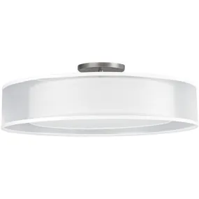 Cortez 24 in. LED Semi flush Mount Light Selectable CCT Satin Nickel finish