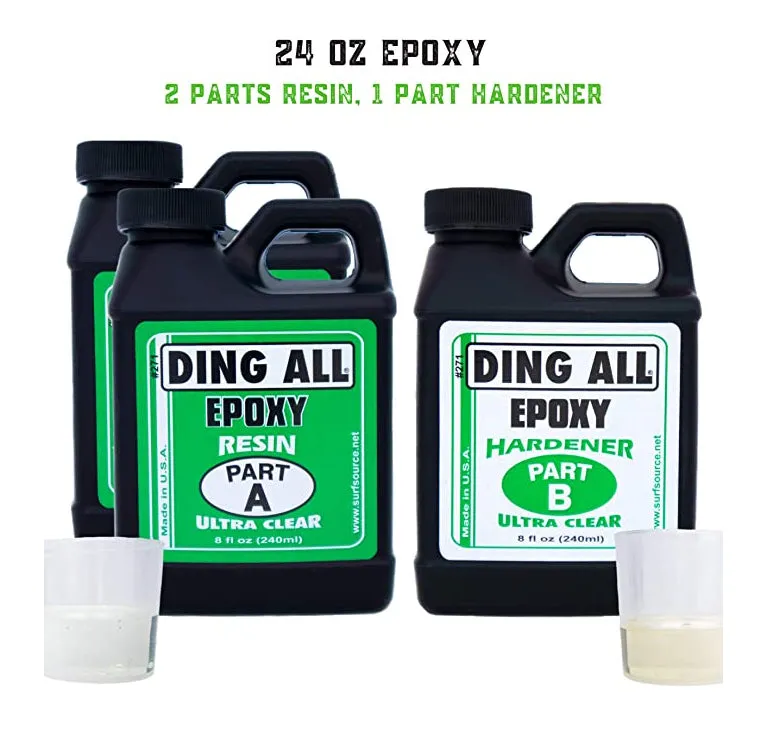 Ding All Epoxy Resin 24oz. 3pk Of Resin & Hardener