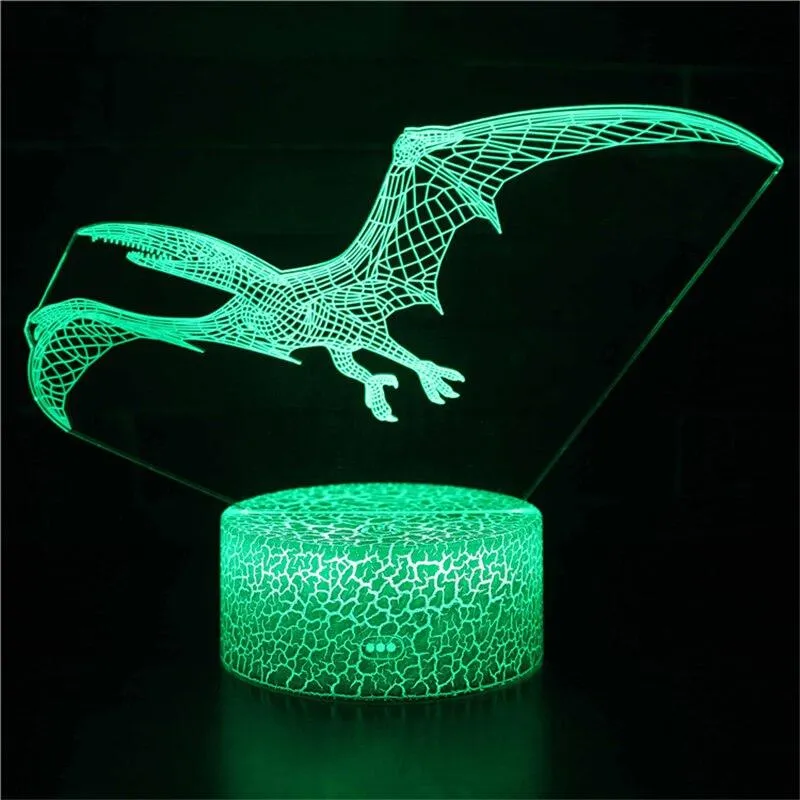 Dinosaur Tyrannosaurus Rex LED 3D Night Light Cartoon Light Children Christmas Birthday Gift BabyToy