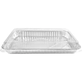 Disposable *Heavy Weight* Aluminum Half (1/2) Size Cookie Sheet with Dome Lid, | 25 Ct