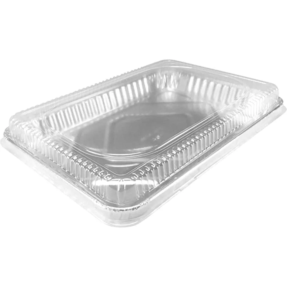 Disposable *Heavy Weight* Aluminum Half (1/2) Size Cookie Sheet with Dome Lid, | 25 Ct