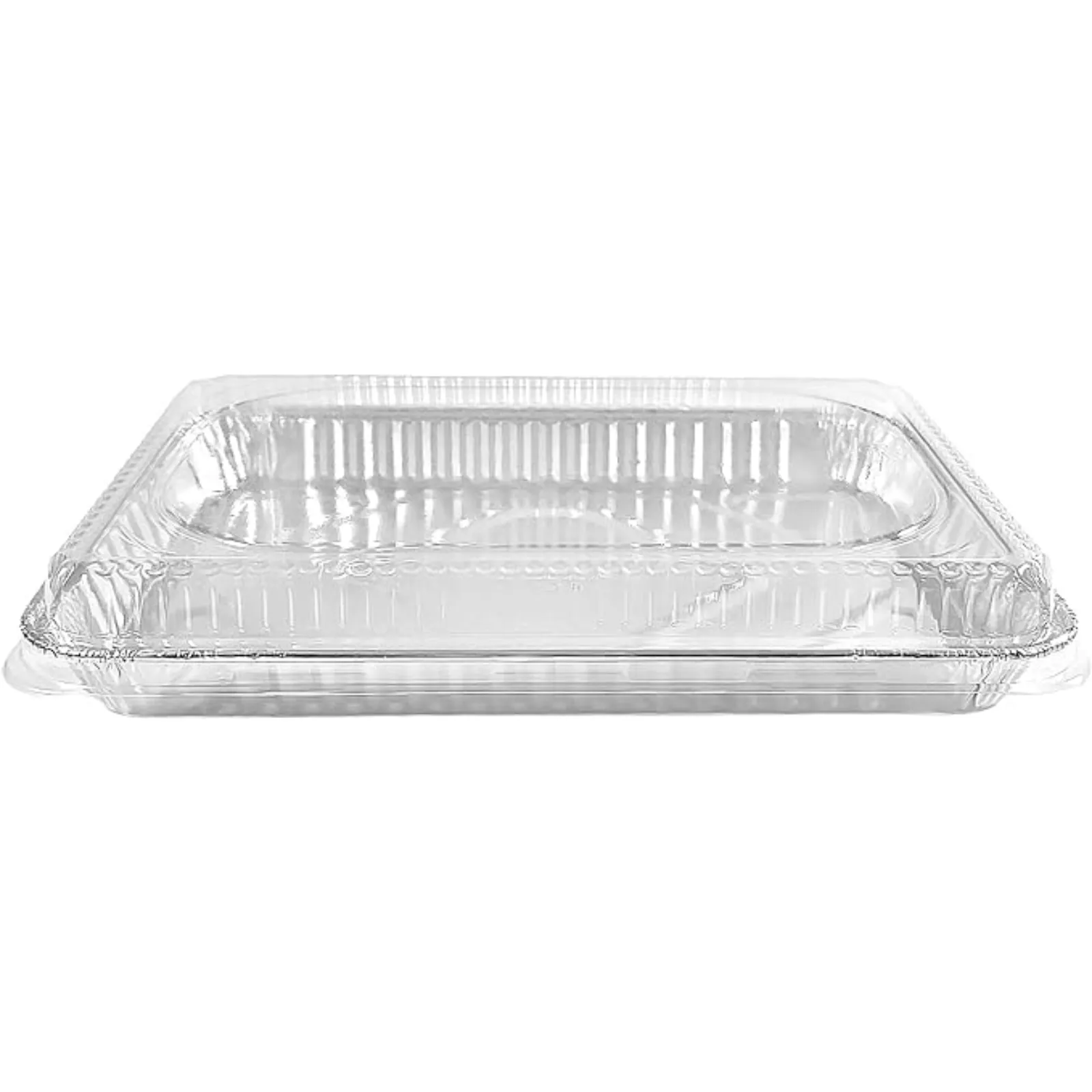 Disposable *Heavy Weight* Aluminum Half (1/2) Size Cookie Sheet with Dome Lid, | 25 Ct