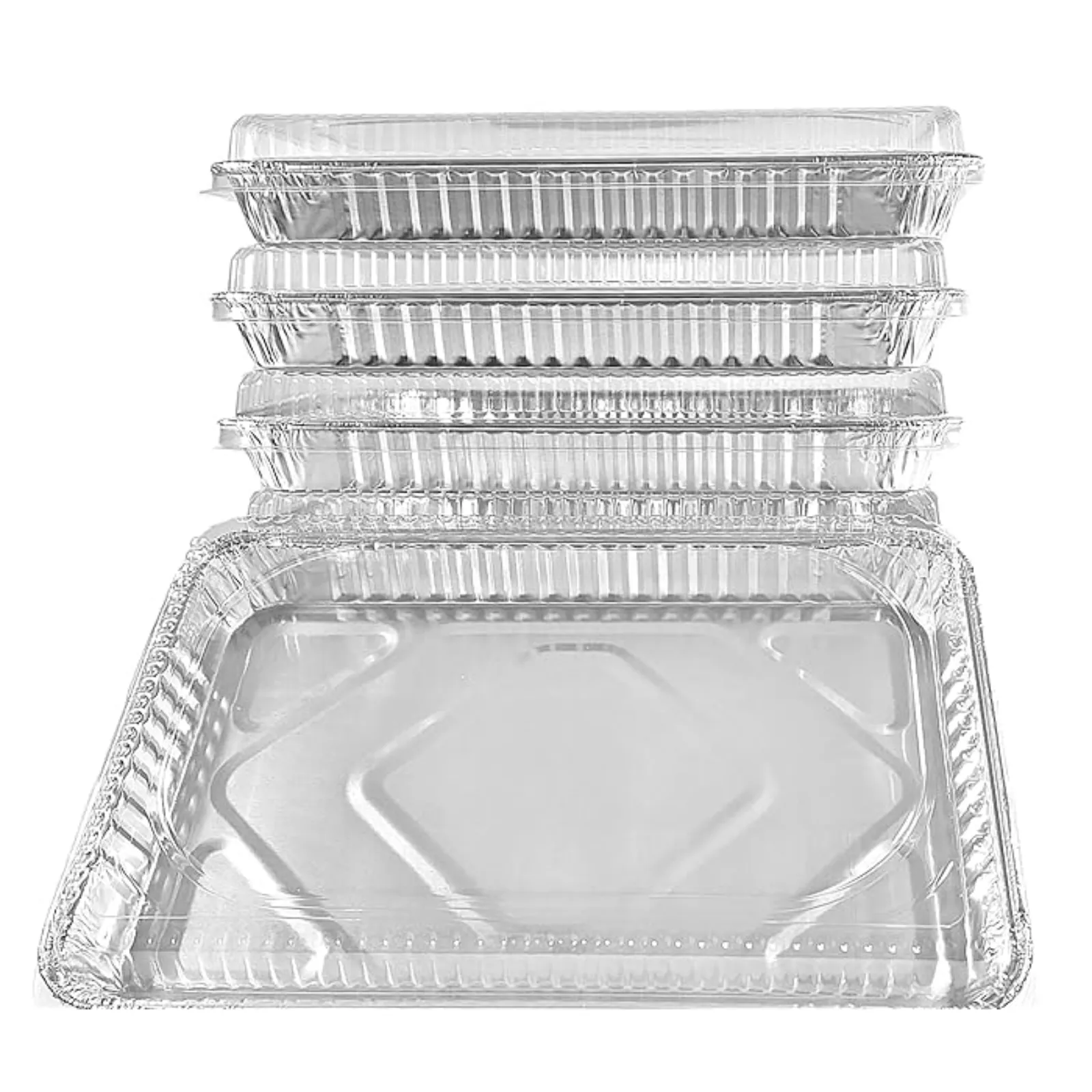 Disposable *Heavy Weight* Aluminum Half (1/2) Size Cookie Sheet with Dome Lid, | 25 Ct