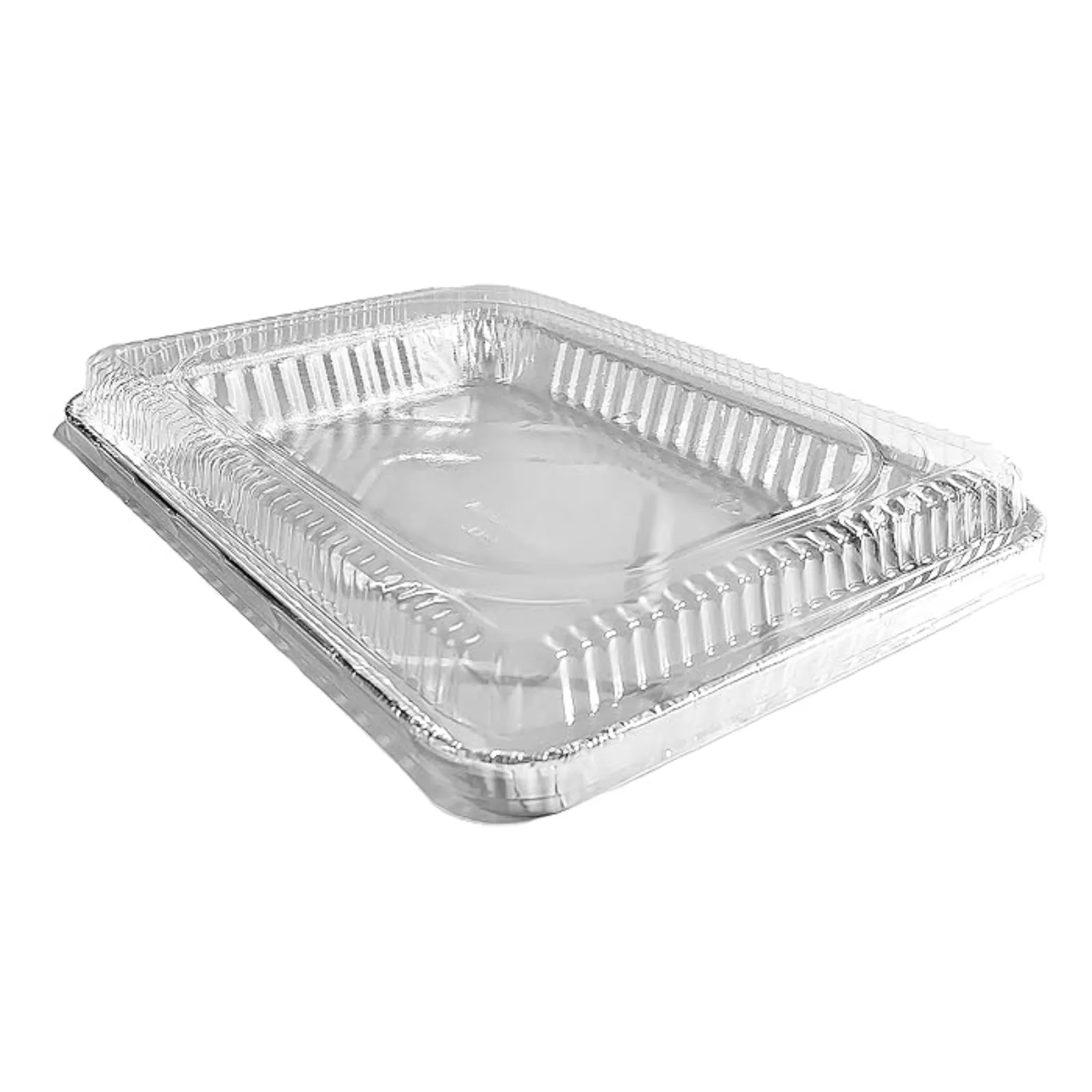 Disposable *Heavy Weight* Aluminum Half (1/2) Size Cookie Sheet with Dome Lid, | 25 Ct