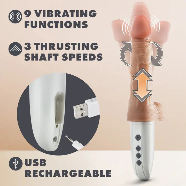 Dr. Hammer Silicone Thrusting Dildo