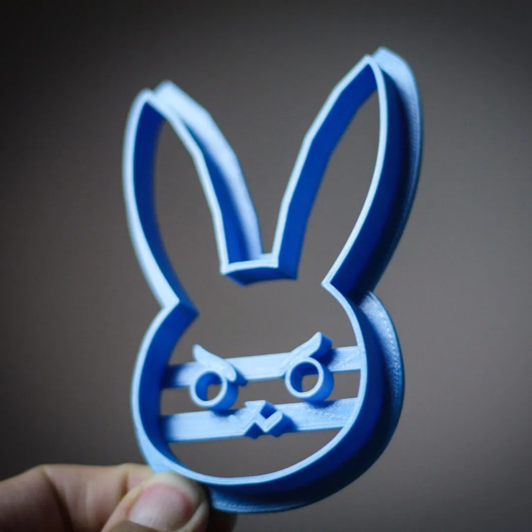 D.Va's bunny Cookie Cutter | OW biscuit cutters | party cookie cutter | shape cookie cutter | Cutters cookie stamp | 3d cookie cutter