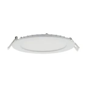 Edge-Lit 6 Inch Round Canless LED Recessed Light, 12 Watts, 900 Lm, 27K|30K|35K|40K|50K